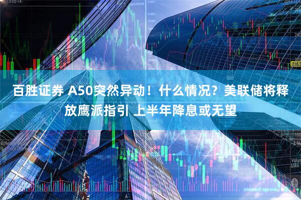 百胜证券 A50突然异动！什么情况？美联储将释放鹰派指引 上半年降息或无望